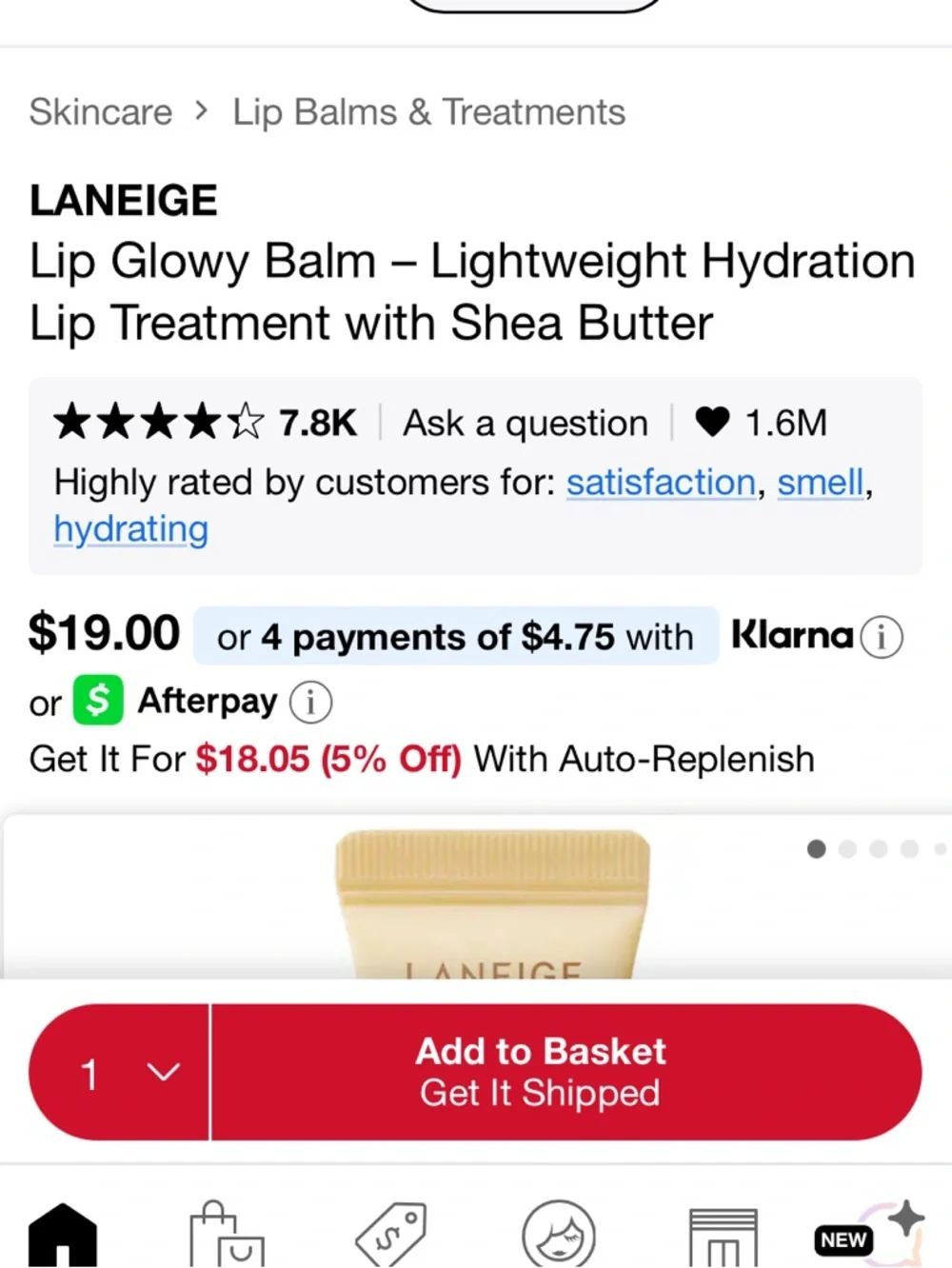 LANEIGE Glowy Balm in Vanilla